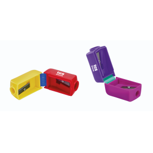 Kit Apontador com Depósito Jumbo TRIS Block Lego C/ 2 Unidades