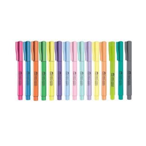Marca Texto FABER-CASTELL Grifpen em Diversos Tons: Pastel, Neon e Cinza