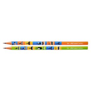 Kit Lápis de Escrever Faber-Castell Laranja Monster Puzzle C/20 Unidades