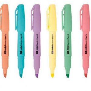 Kit Marca Texto MINI CIS Lumini Pastel com Todas as Cores