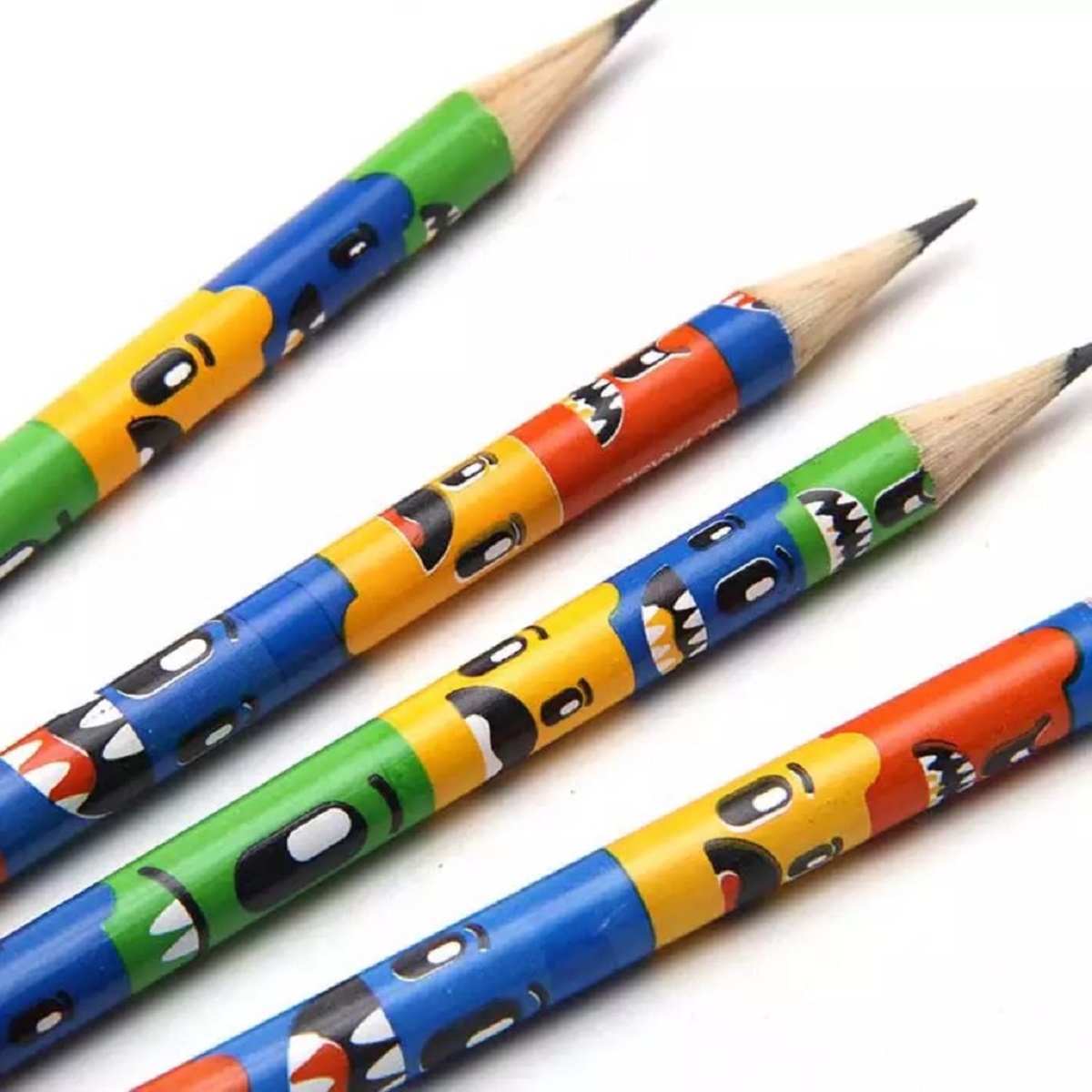 Kit Lápis de Escrever Faber-Castell Verde Monster Puzzle C/10 Unidades