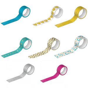 Fita Adesiva TILIBRA Washi Tape Decorativa Diversas Estampas 15mmX10m