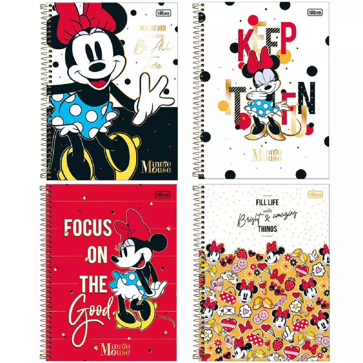 Caderno Universitário 1 Matéria TILIBRA Minnie