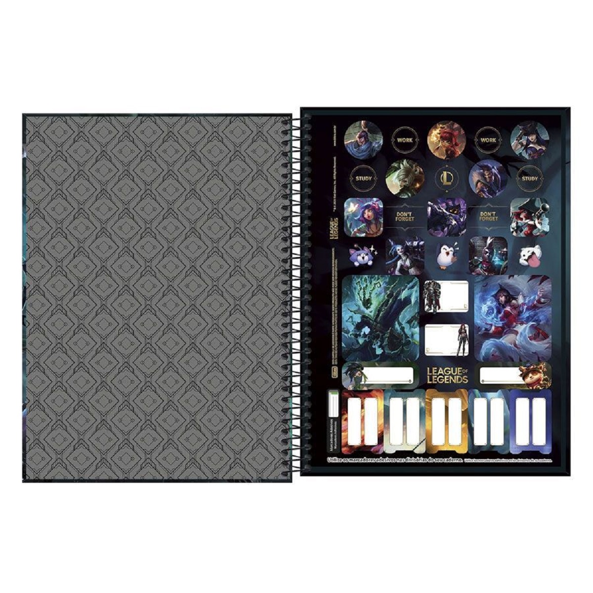 Caderno Universitário 1 Matéria TILIBRA League Of Legends - Imagem 2