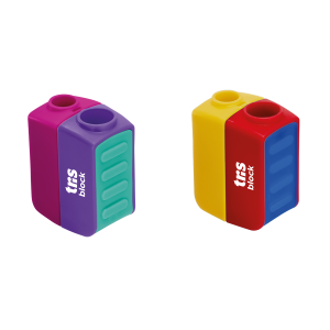 Apontador com Depósito Jumbo TRIS Block Lego