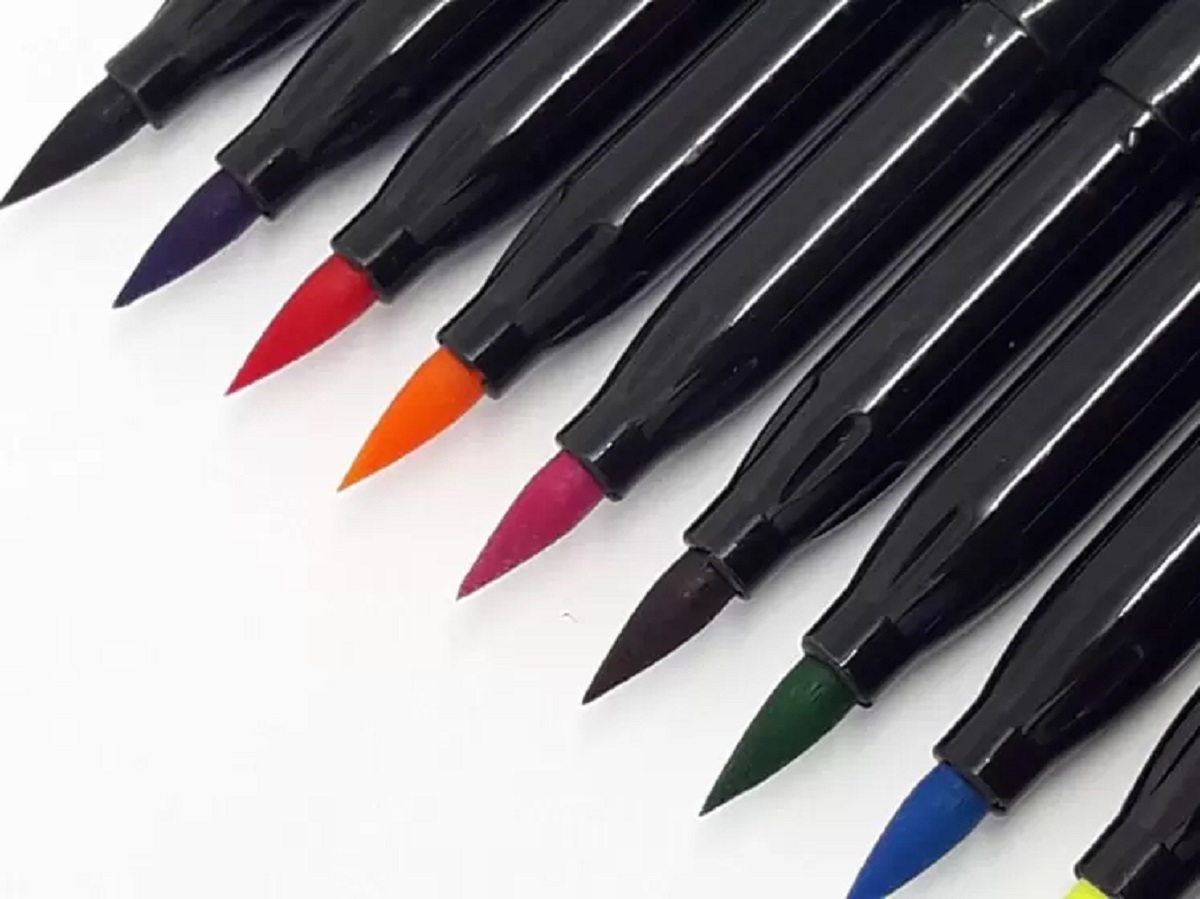 Caneta CIS Brush Pen Em Diversos Tons: Verde - Imagem 4
