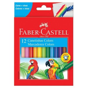 Canetinha Hidrocor FABER-CASTELL 12 Cores