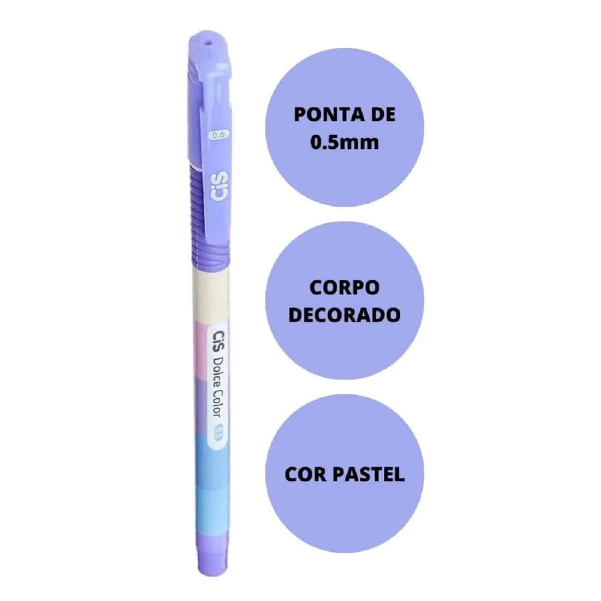 Kit Escrita Tons Lilás Pastel e Neon | Caneta + Marca Texto + Lápis de Escrever | Material Escolar | Papelaria - Imagem 9