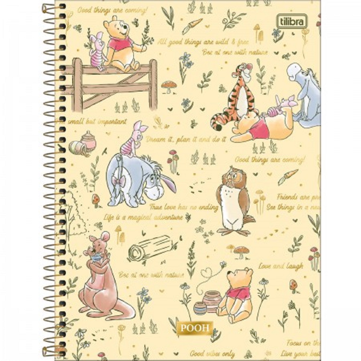 Caderno Universitário 10 Matérias TILIBRA Pooh - Imagem 4