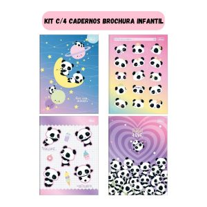 Kit C/4 Cadernos Brochura 1/4 TILIBRA Lovely Friend