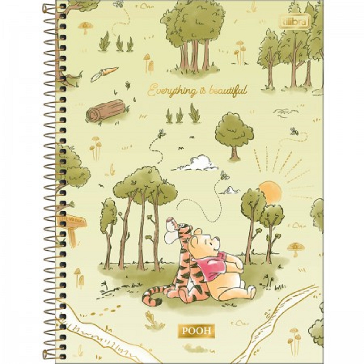 Caderno Universitário 10 Matérias TILIBRA Pooh - Imagem 5