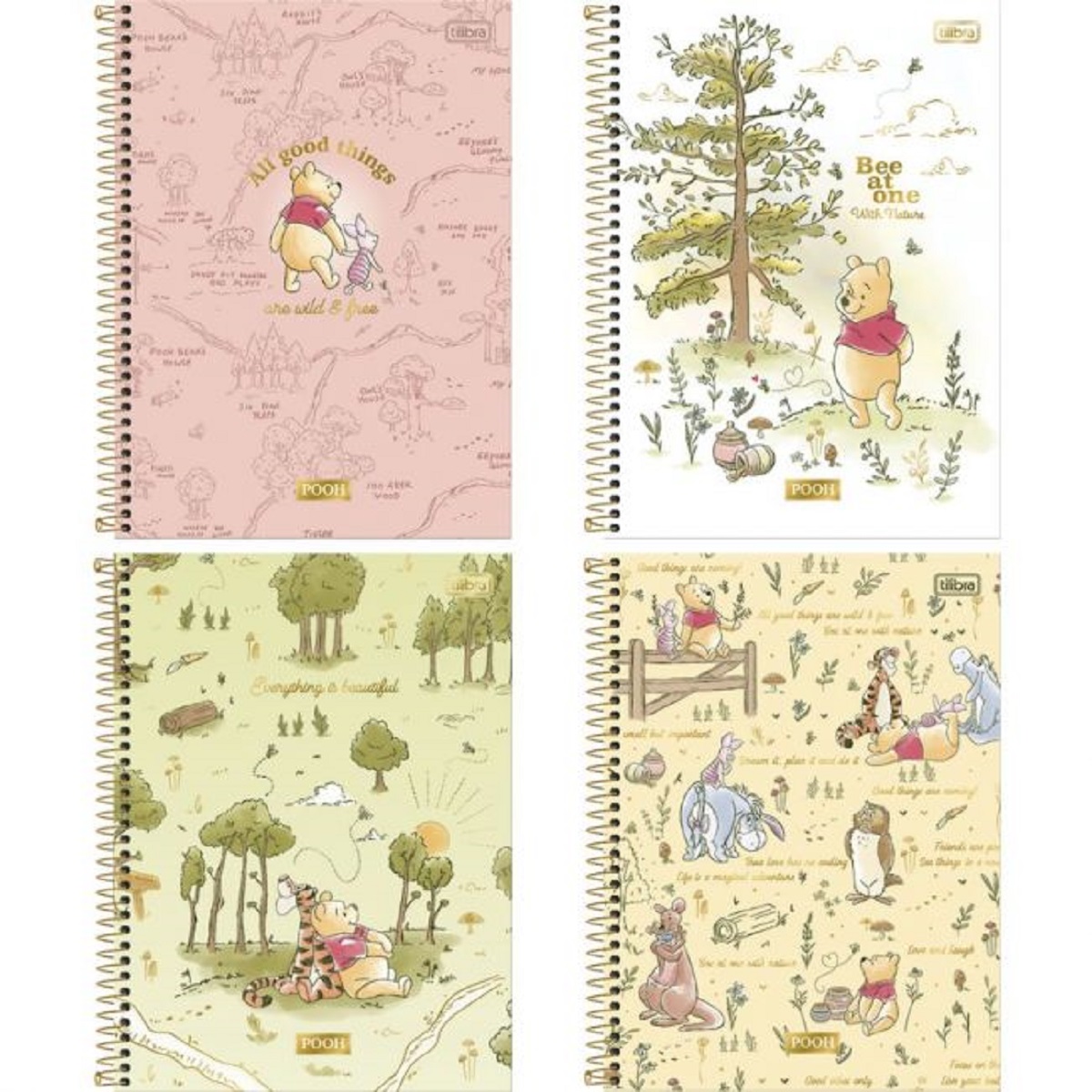 Caderno Universitário 10 Matérias TILIBRA Pooh