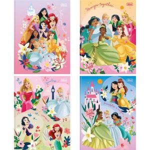 Caderno Brochura 1/4 TILIBRA Princesas Disney