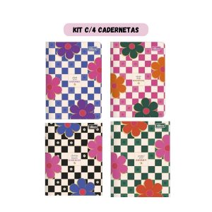 Kit C/4 Cadernetas TILIBRA Check Pop