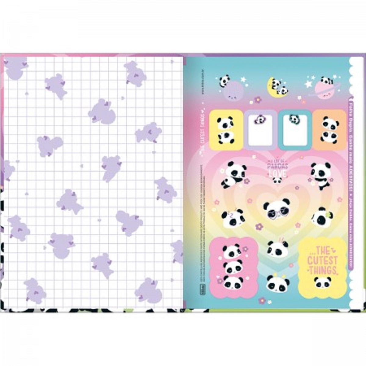 Caderno Brochura 1/4 TILIBRA Lovely Friend - Imagem 2
